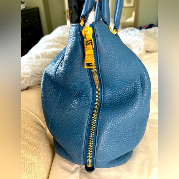 Prada BN2522 Vitello Daino Leather Cobalt - Picture 9 of 15